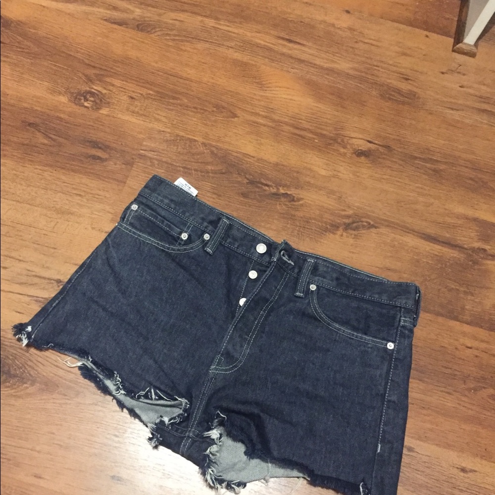 Levi’s 501 button fly Boho festival shorts waist 34
